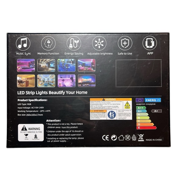 Bedroom MultiColor LED Strip Lights - Picture 2 of 7